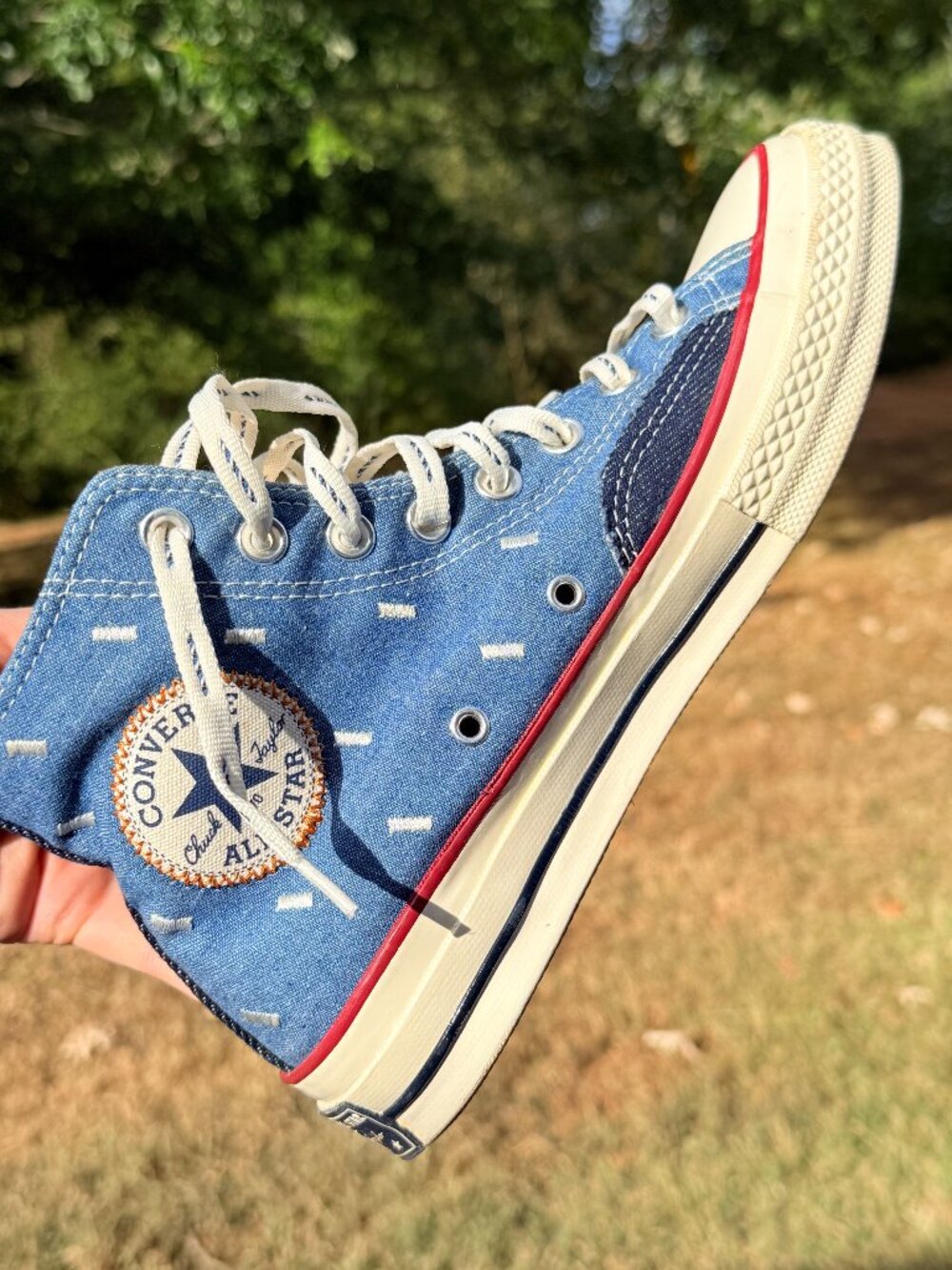 Converse Chuck 70 Great Outdoors Chambray Blue High Top Sneakers 4323